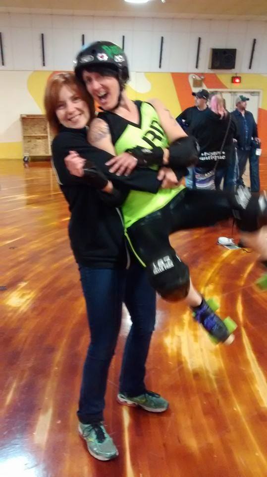 Eating well makes you strong! Just ask my buddy, Pixie Panzer of Harrisburg Area Roller Derby! <3